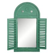  E. Design Vintage antikolt zld tkr fa zsalugteres ajtkkal